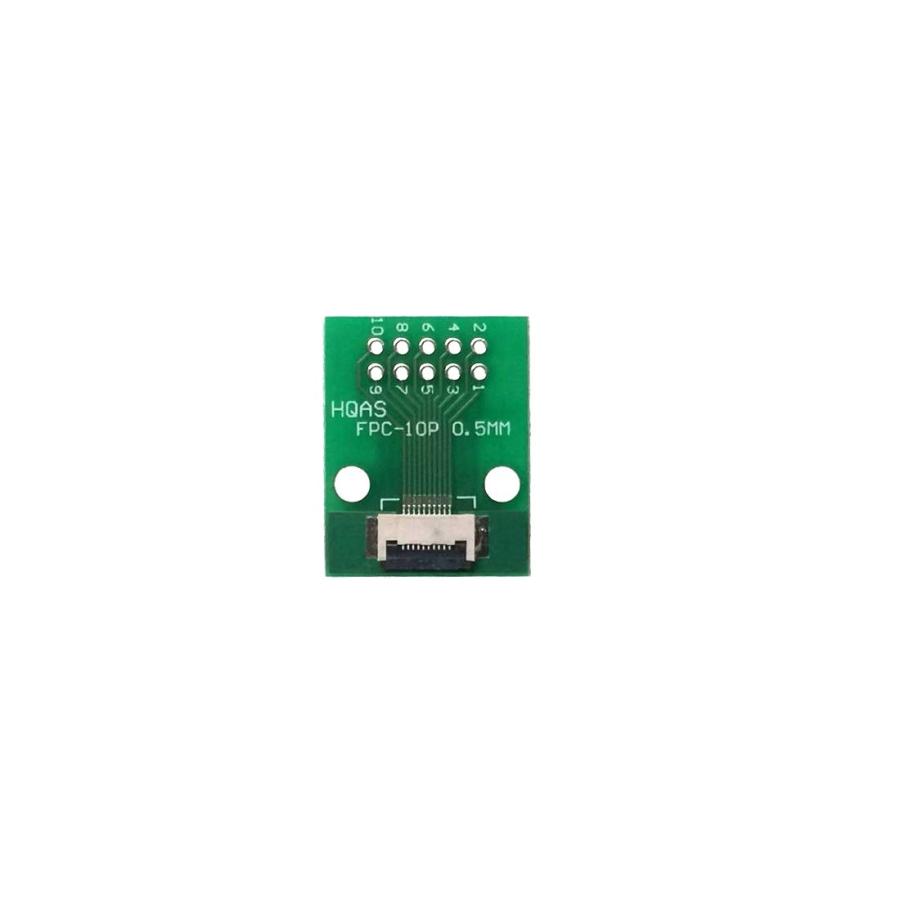 FPC/FFC （10ピン） フラットケーブル to ピンヘッダ 変換基盤 0.5mm 