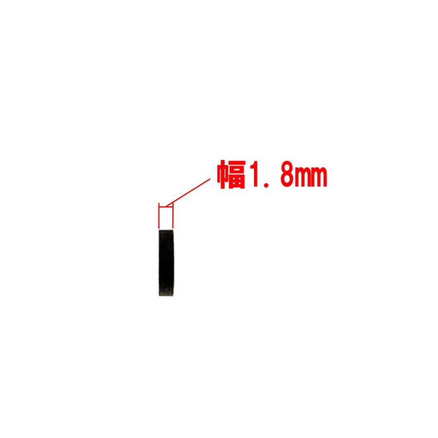 カセットデッキ修理パーツ アイドラー用ゴムリング 内径6mm 厚さ1mm 幅1.8mm 1個 駆動系消耗パーツ修理交換用 |  | 02