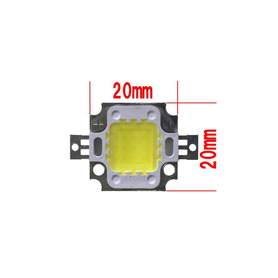 パワーLED ハイパワー LEDモジュール (10W) 800〜900lm 9〜11V 6000〜6500K 白色光 [並行輸入品] |  | 03