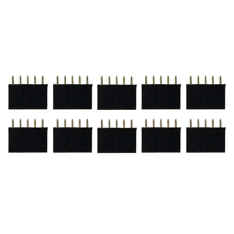 ピンヘッダー ソケット 10個セット （5ピン） 1列 角ピン 2.54mmピッチ | 
