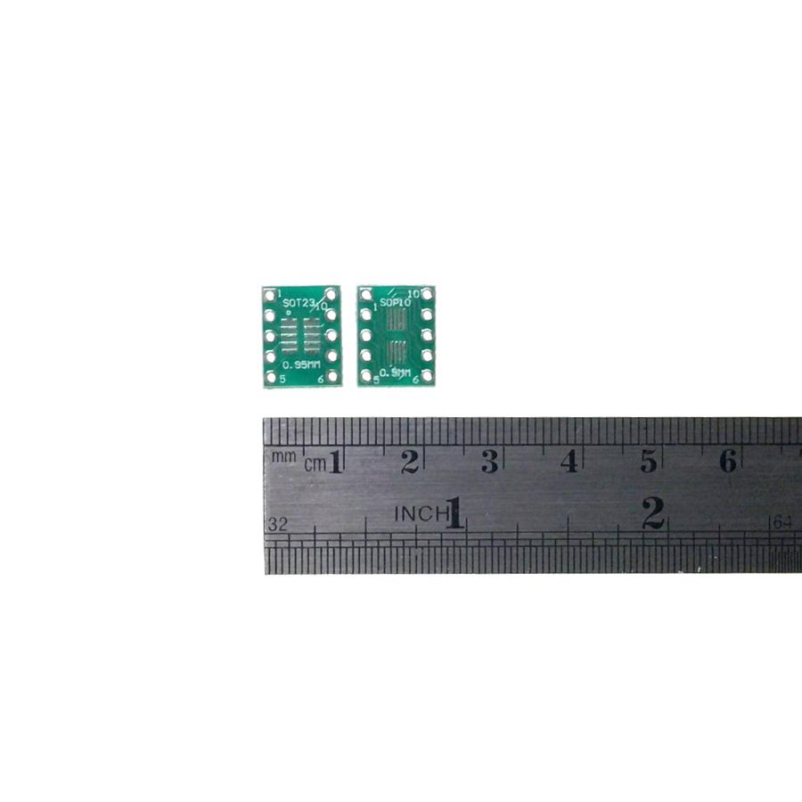 MSOP/SOT23 10ピン to DIP10ピン 変換基盤 10枚セット |  | 03