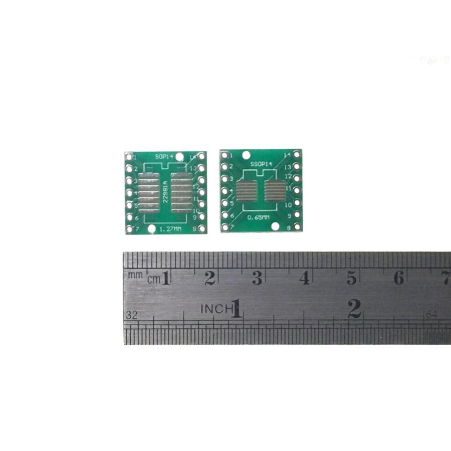 SOP/SSOP 14ピン to DIP14ピン 変換基盤 10枚セット |  | 03