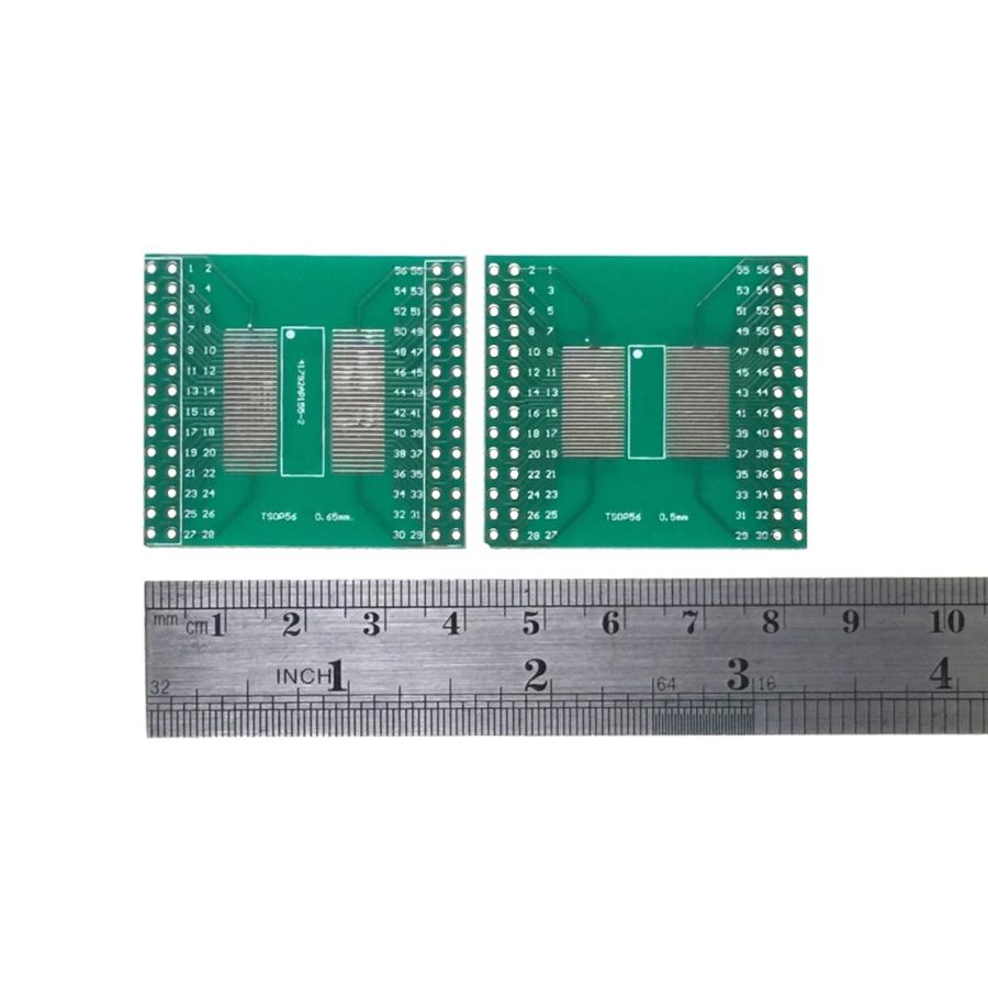 TSOP 56ピン 0.5mmピッチ/0.65mmピッチ to DIP56ピン 変換基盤 1枚 |  | 02