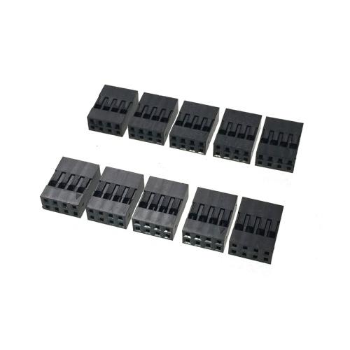 2.54mmピッチ・コネクター （2列8ピン(2x4ピン)メス） 10個セット
