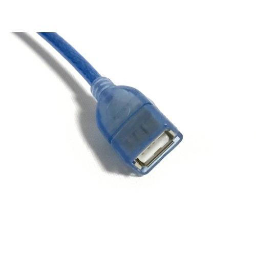 USB2.0 延長ケーブル 長さ3m Type Aコネクタ オス/メス ブルー｜techspace｜03