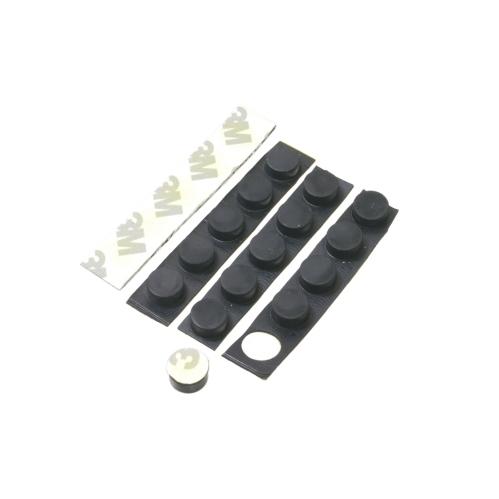 電子機器用 ゴム足 丸型 粘着シール付き （20個セット） 直径10mm 高さ5mm |  | 01