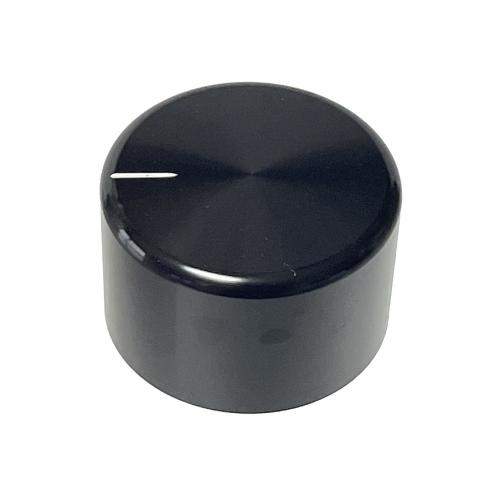 アンプ修理パーツ ボリューム ツマミ アルミ削り出し アルミ無垢 イモネジ固定 高重量 (直径35mm 高さ22mm, ブラック（ヘアライン）) | 