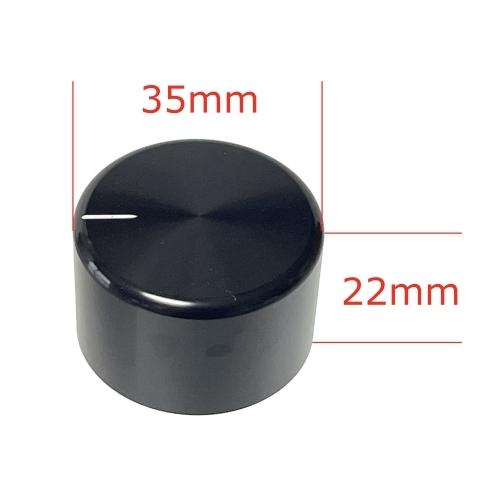アンプ修理パーツ ボリューム ツマミ アルミ削り出し アルミ無垢 イモネジ固定 高重量 (直径35mm 高さ22mm, ブラック（ヘアライン）) |  | 03