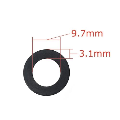 カセットデッキ修理パーツ アイドラー用ゴムリング 内径9.7mm 厚さ3.1mm 幅1.7mm 1個 駆動系消耗パーツ修理交換用 |  | 01