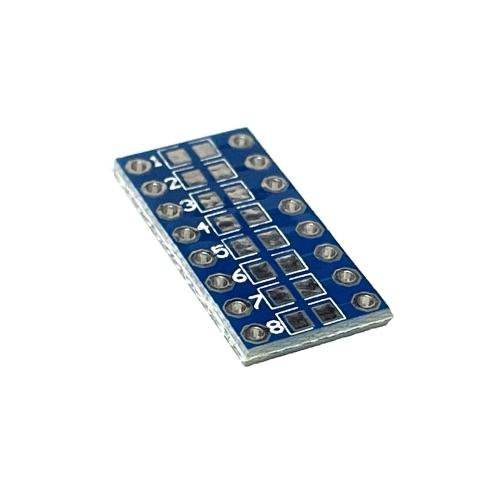 SMDチップ DIP変換基盤 (10個セット) 0805(2012)/0603(1608),0402(1005)対応 両面基板 片面8個実装 |  | 01
