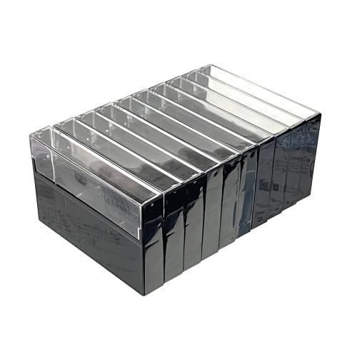 カセットテープ・ケース 旧タイプ ブラッククリア 10本セット 標準厚さ