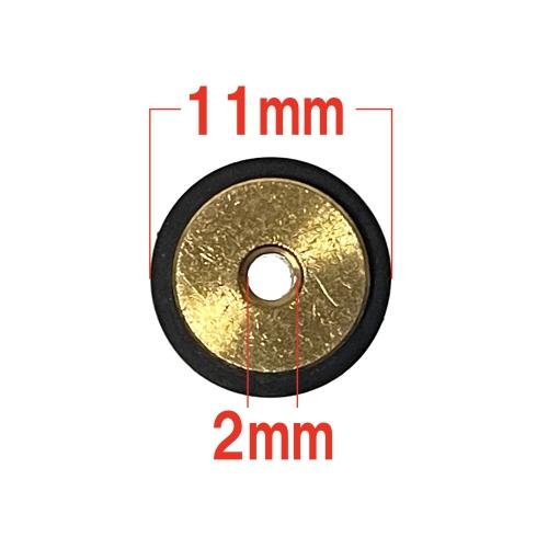 カセットデッキ修理パーツ ピンチローラー 外径11mm ホイール幅8mm 軸