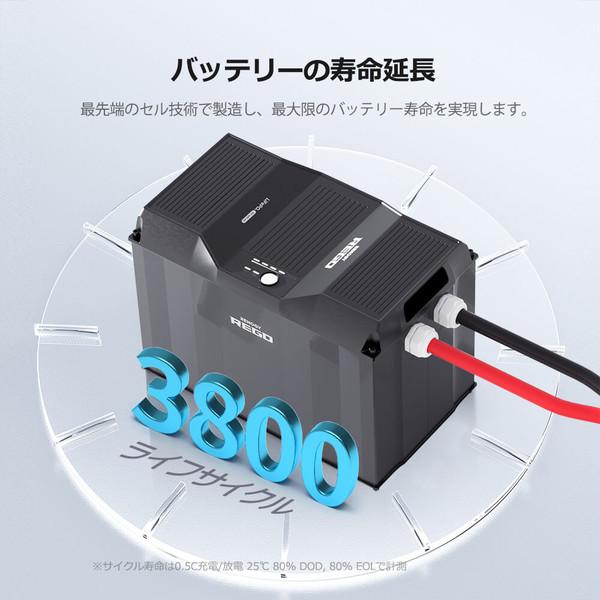 RENOGY Renogy 12V 400AH REGOシリーズ リン酸鉄リチウムイオン RENOGY Renogy 12V 400AH REGOシリーズ リン酸鉄リチウムイオン
