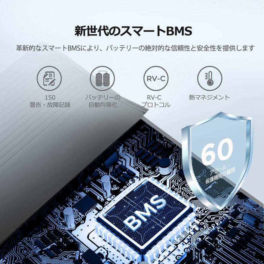 Renogy 12V 400AH REGOシリーズ リン酸鉄リチウムイオンバッテリー  専用アンダーソンケーブル付き 自己発熱機能搭載 BLUETOOTH内蔵 | RENOGY | 05