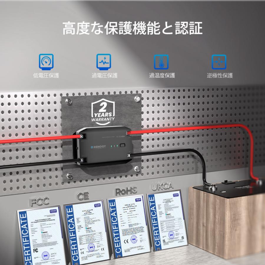 RENOGY（レノジー） Renogy 12V 40A DC-DC 走行充電器 : teck-m - 通販
