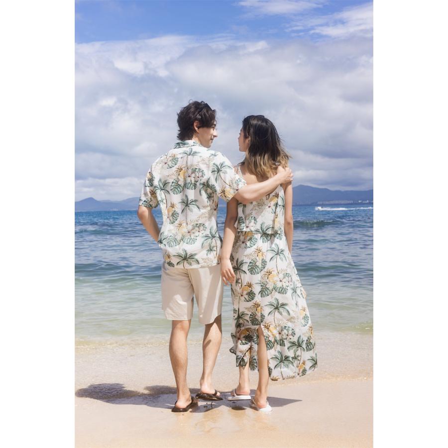 親子ペアルック 夏服 家族お揃いウエア アロハ 半袖シャツ＋ショート 
