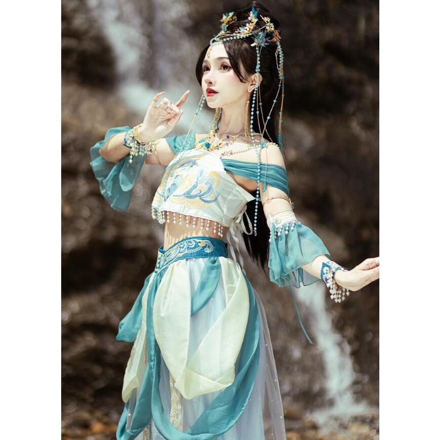 中華風アラビアン衣装 全身コスチューム 中国古代服装 漢唐古典舞踊 