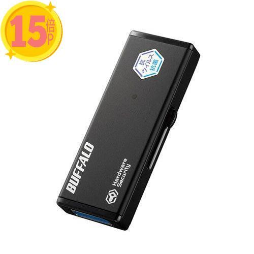 3個セット BUFFALO バッファロー USBメモリー 8GB 黒色 RUF3-HSLVB8G 15倍P