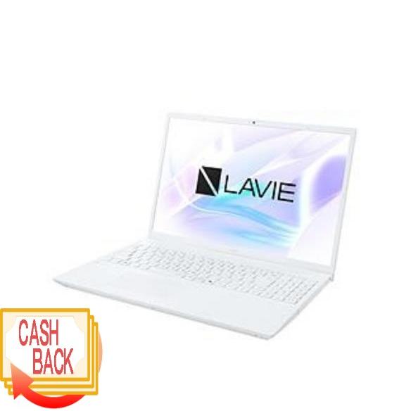 ノートパソコン LAVIE N1655JAシリーズ パールホワイト PC
