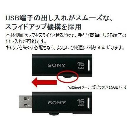 メール便送料無料対応可 10個セット SONY(VAIO) USM16GR B USB2.0対応 スライドアップ式USBメモリー ポケットビット 16GB ブ… 15倍P