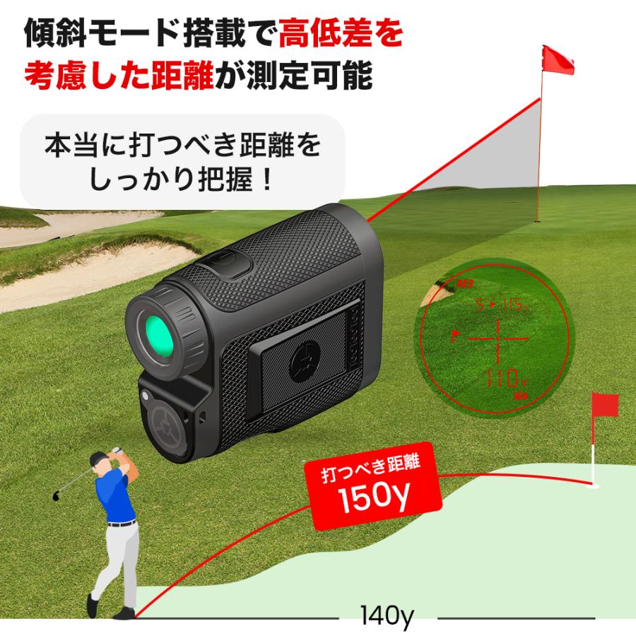 【新製品】【公式】ゴルフ レーザー距離計 TecTecTec Light エントリーモデル 赤色表示 ライト 高低差｜tectectec｜12