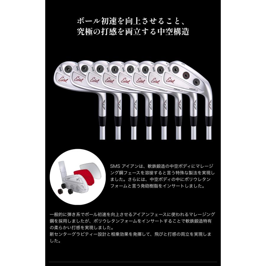 公式】ゴルフ アイアン イーデル EDEL SMSアイアン Irons 4番 5 公式】ゴルフ アイアン イーデル EDEL SMSアイアン Irons 4番 5