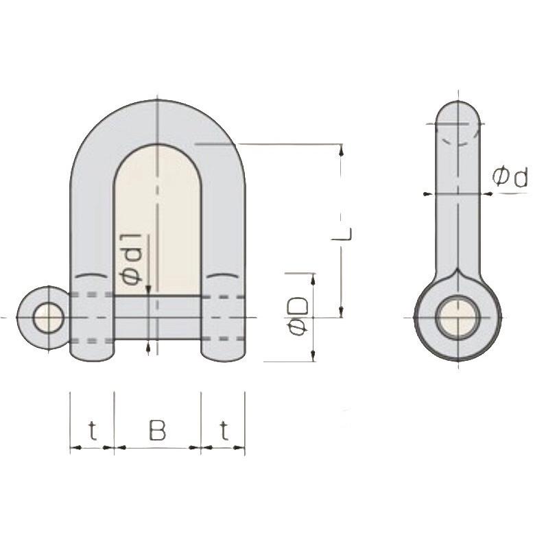 ねじシャックル　22mm　使用荷重：1500kg　1.5ｔ |  | 02
