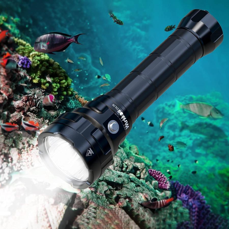水中ライト ダイビング ライト DL70 LED 懐中電灯 防水 13000LM 水中ライト ダイビング ライト DL70 LED 懐中電灯 防水 13000LM