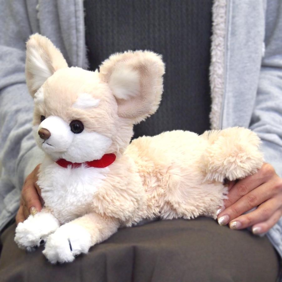 サンレモン ひざ わんこ チワワ クリーム 23.2×9.6×31cm ぬいぐるみ