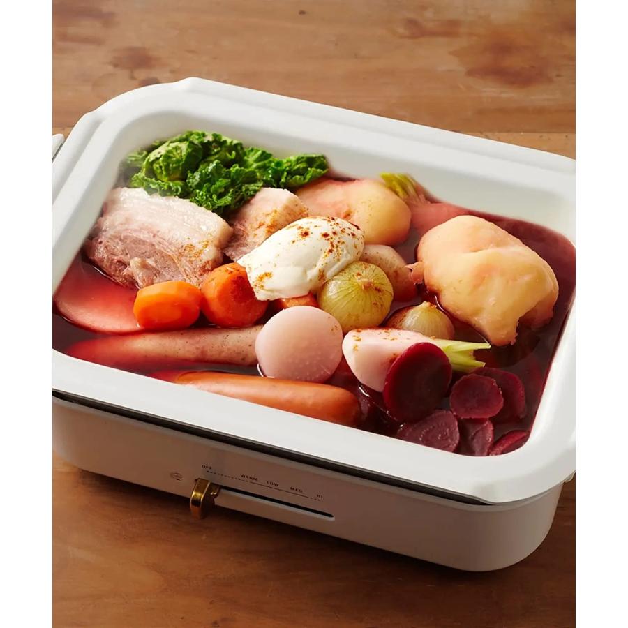 BRUNO コンパクトホットプレート用 セラミックコート鍋 BOE021-NABE BOE021-NABE hotchpotch_00005557-bruno-nabe
