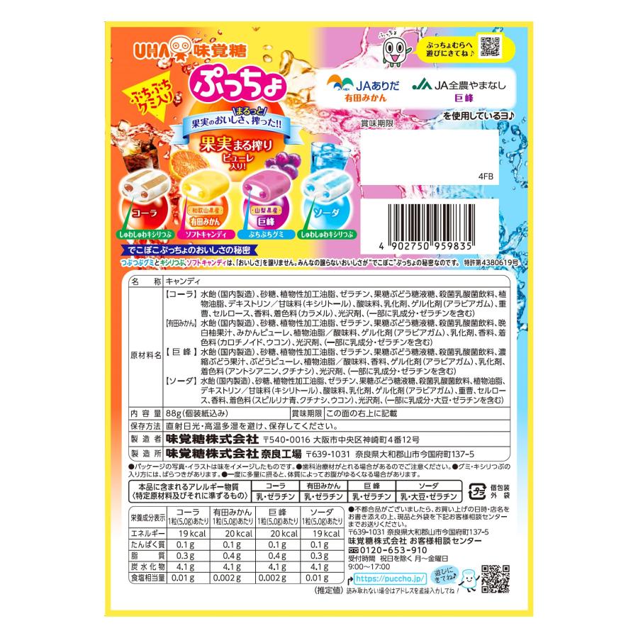 UHA味覚糖 ぷっちょ袋 4種アソート 88g×6袋 : Wonder-SHOP - 通販