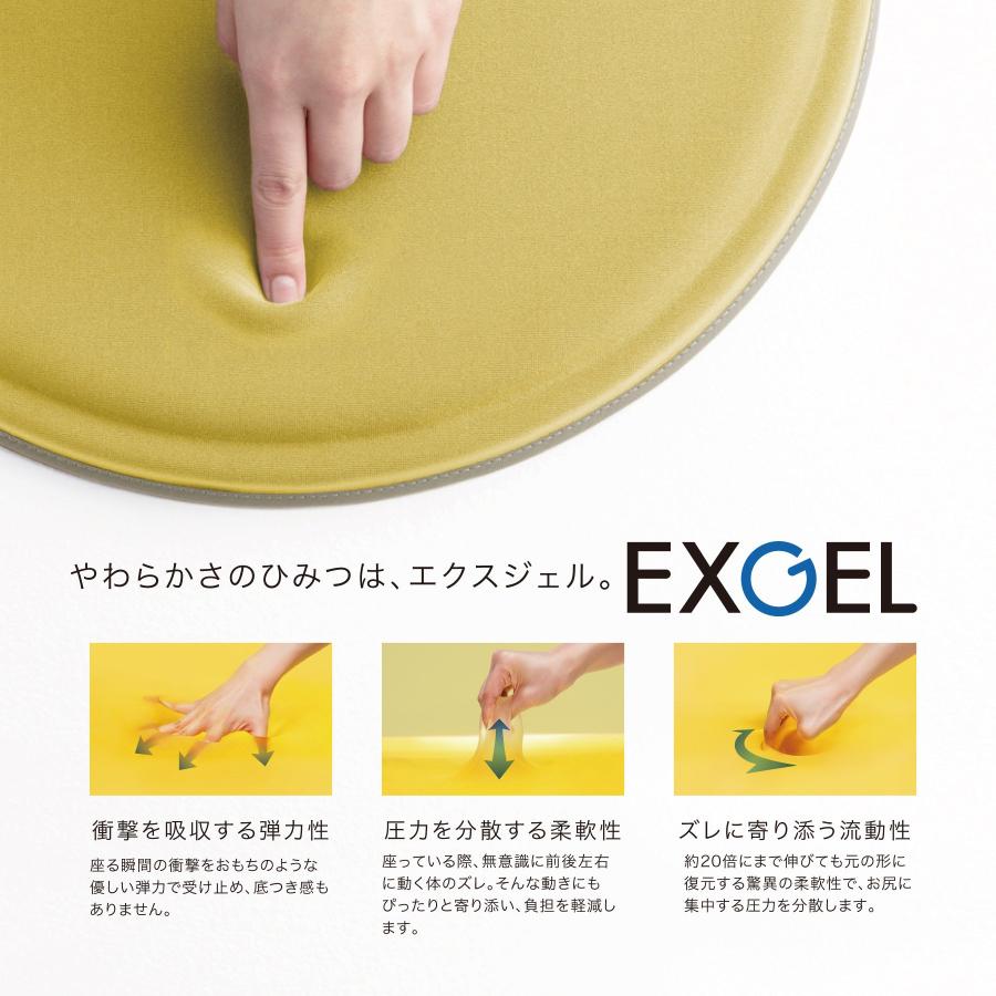エクスジェル EXGEL ミニプニ マリンブルー PUN10-MB クッション お尻が痛くならない コンパクト 日本製 持ち運び 折りたたみ ...
