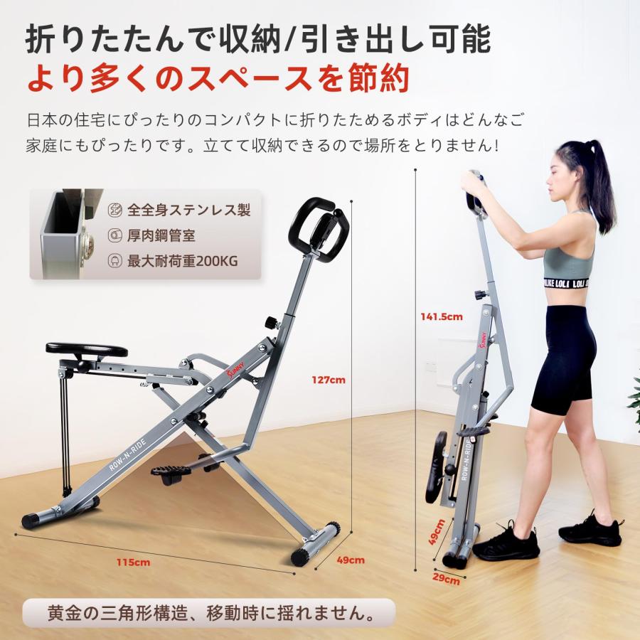 サニーヘルス&フィットネス Sunny Health & Fitness Row-N-Ride ロウ 