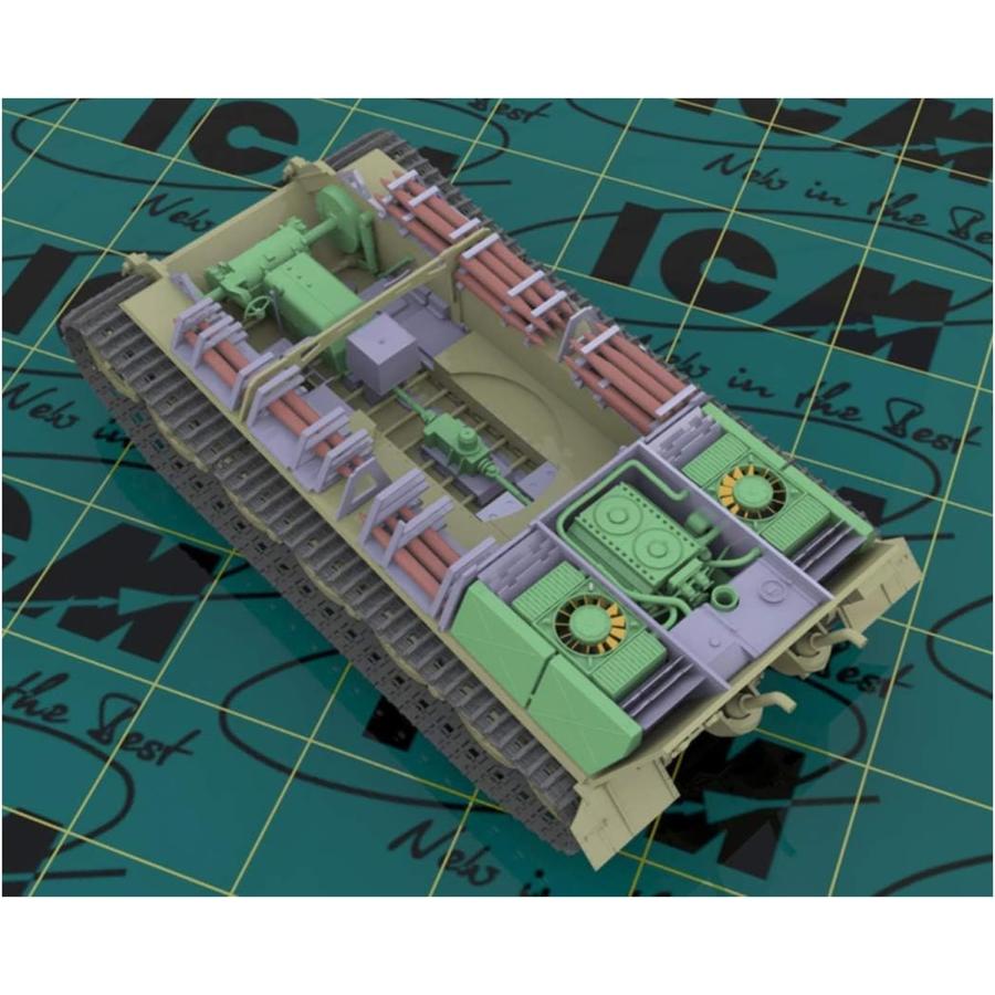新品未開封　アイシーエム ICM 1/35 ドイツ陸軍 キングタイガー後期型 w Amazon | アイシーエム ICM 1/35 ドイツ陸軍 キングタイガー後期