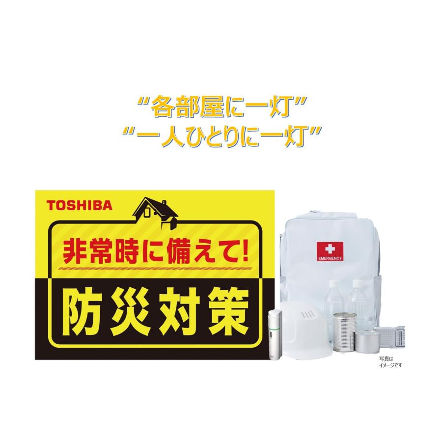 東芝 TOSHIBA LED常備灯 懐中電灯 単3形×2本 別売 ホワイト KFL-321 W