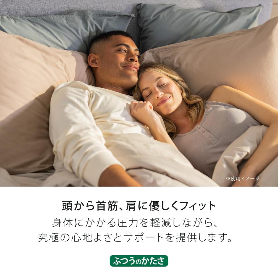 テンピュール Tempur 枕 63x43cm コンフォート ピロー グレー 頭部から 