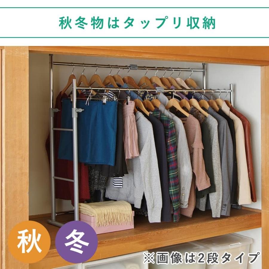 押し入れ ハンガーラック パイプハンガー Amazon｜ハンガーラック 伸縮押入れパイプハンガー ダブル 押入れ