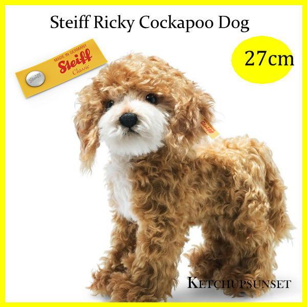 時間指定不可 Steiffシュタイフテディベア コッカプーのリッキー ドッグ Steiff Ricky Cockapoo 27 Cm Dog 犬のぬいぐるみ 格安即決 Infuentes Ar