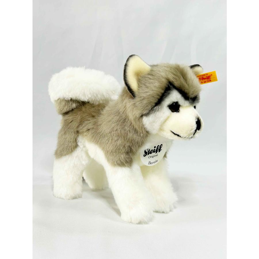 シュタイフ　テディベア  シベリアンハスキー　のバーニー　17cm  Steiff plush Bernie husky 犬のぬいぐるみ　ハスキー　いぬ　イヌ　ぬいぐるみ｜teddy｜07