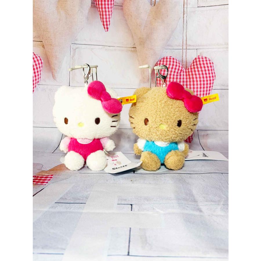 Steiff（シュタイフ） ペンダント ハロー キティ テディベア (白