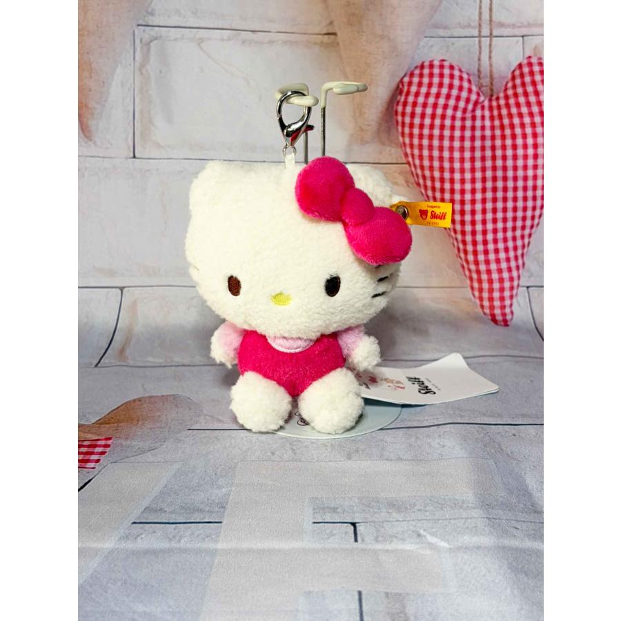 Steiff Hello Kitty ぬいぐるみ キーホルダー Steiff（シュタイフ） ペンダント ハロー キティ テディベア (白