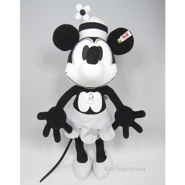 シュタイフ(steiff)　ミニーマウス誕生90周年蒸気船ウィリーミニーマウス 38cm　Steiff Disney Minnie Mouse｜teddy