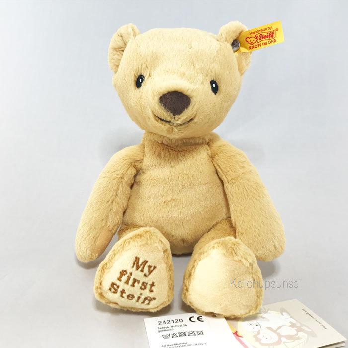 シュタイフ テディベア　マイ　ファースト　テディベア　ブラウン　Steiff my first teddy bear brown ベビー　Baby  products くまのぬいぐるみ