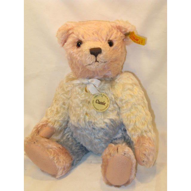 シュタイフ/Steiff★絶版★「クラシックテディ　ピンク/ブルー/ホワイト」32cm