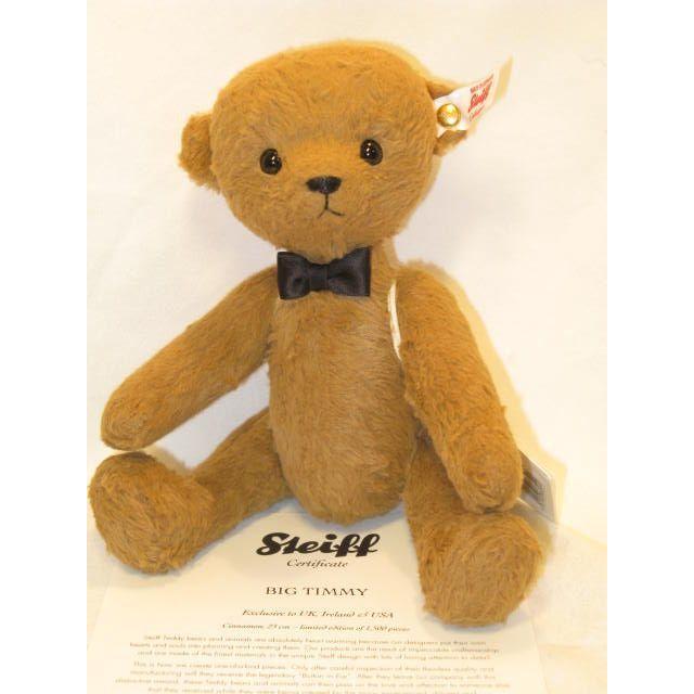 シュタイフ/Steiff★2016年USA限定★「Big Timmy テディベア」★シルク製・23cm