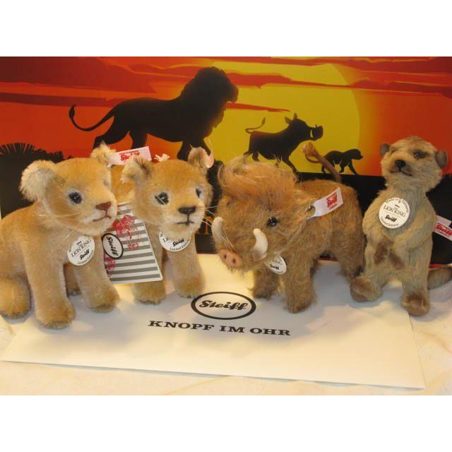 シュタイフ/Steiff★2019年世界限定★「ライオンキング　ギフトセット」★シンバ・ナラ・プンヴァ・ティモン　4体セット★