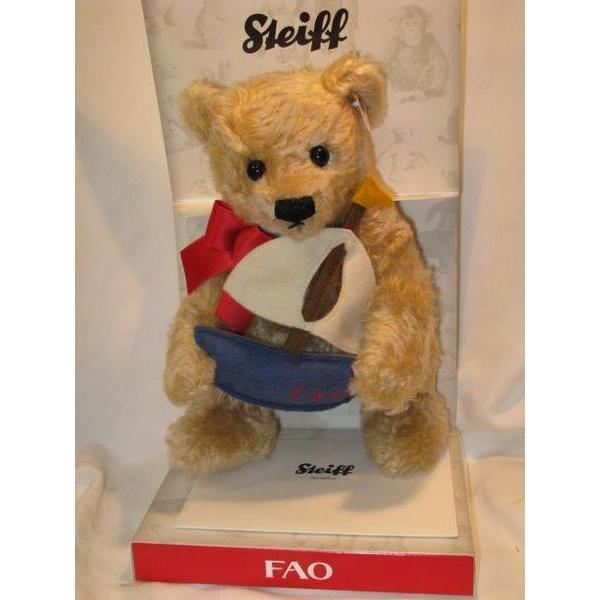 Steiff - シュタイフ/★FAO押さえる★「クリストファー レーシングヨットを持ったベア」★ ゲーム、おもちゃ-ぬいぐるみ-おもちゃ