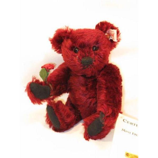 シュタイフテディベアデュードロップローズスワロフスキー