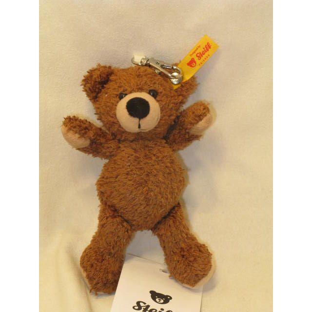 シュタイフ】カフェオレ キーリング テディベア モヘア ぬいぐるみ