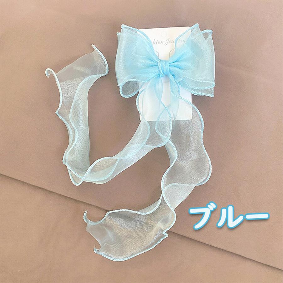 ヘアクリップ ビッグ リボンクリップ 大きいリボン 髪飾り 三つ編み